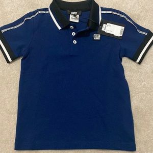 DKNY Blue collar polo shirt